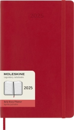 Ежедневник на 2025 год Moleskine Classic Soft (DSF212DC3) 13х21см мягкая обложка красный