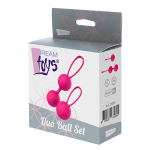 Набор розовых вагинальных шариков PLEASURE BALLS & EGGS DUO BALL SET (Цвет: розовый)