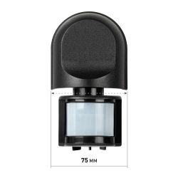 Датчик движения ЭРА MD 04 настенный инфракрасный 1200 Вт угол 180 градусов IP44, черный | Датчики движения