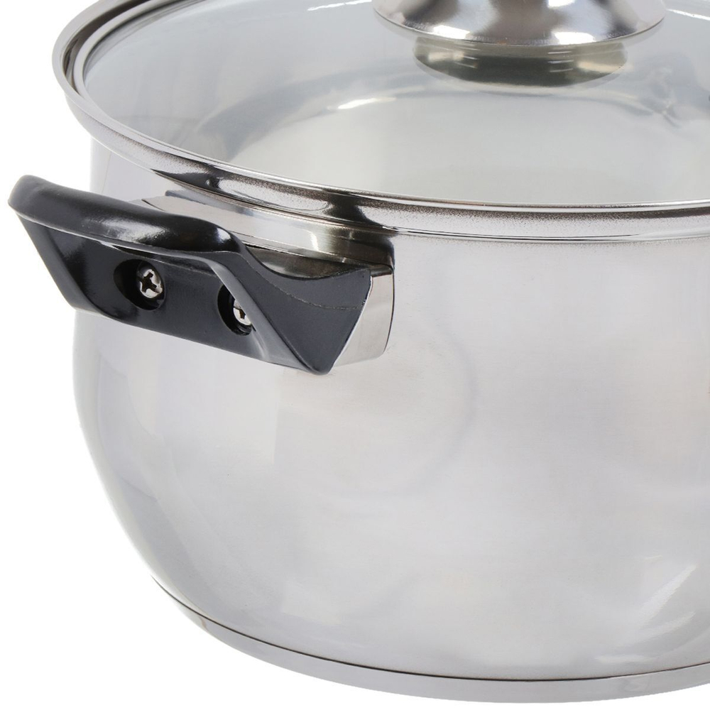 Набор посуды нерж, 6 пр, кастрюли 2, 2.9, 3.9 л, DNN1, SD-A19-6