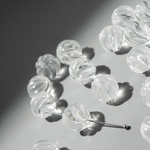 Бусина-разделитель из натурального горного хрусталя, 12мм