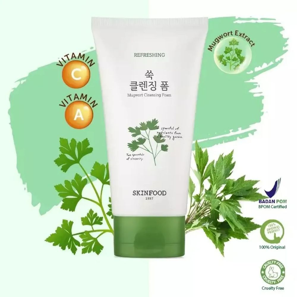 Skinfood Vege Garden Cleansing Foam Mugwort 150ml