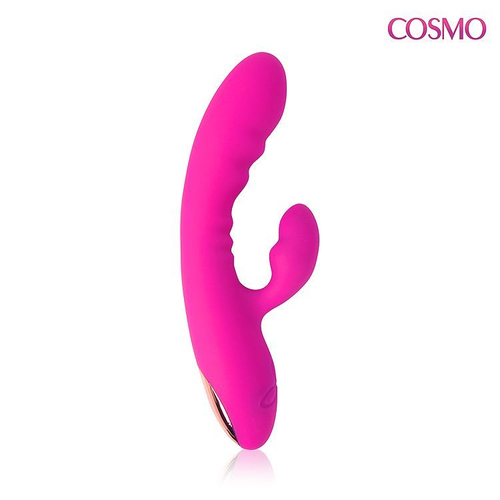 Cosmo CSM-23055 – розовый вибромассажер со стимуляцией клитора, 20 режимов