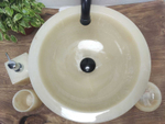 Раковина из оникса Drum Yellow Small DO-61069 40*40*15