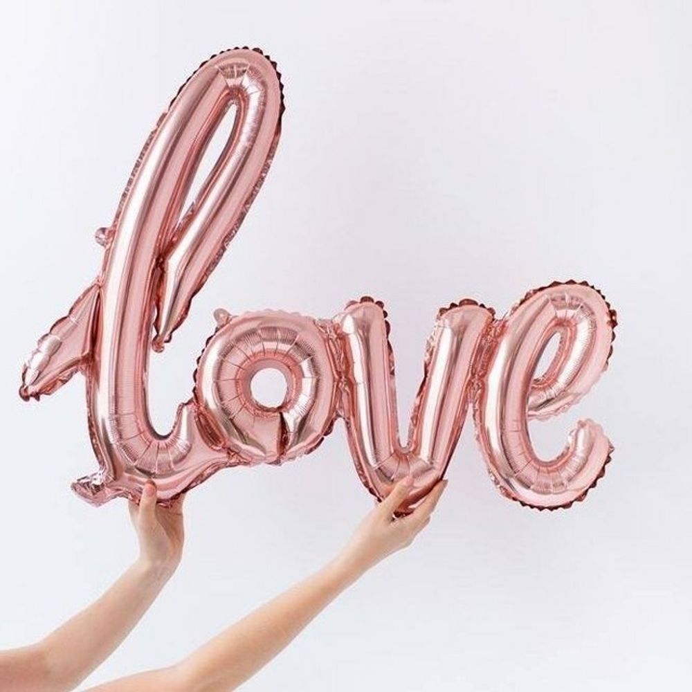 Гирлянда буквы LOVE Rose Gold 108 см * 64 см. (воздух)  Изображение3