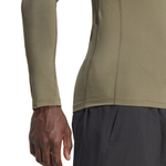 Баскетбольная футболка Adidas Techfit Training Long Sleeve Tee Green