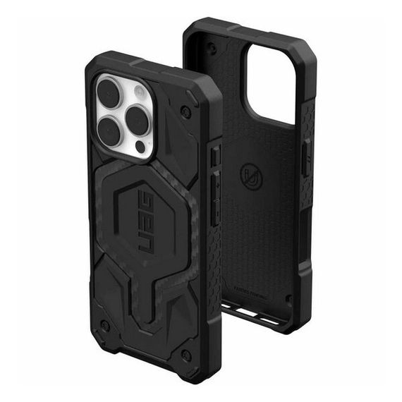 Чехол UAG Monarch Pro для iPhone 16 Pro Max карбон (Carbon Fiber) (114461114242)