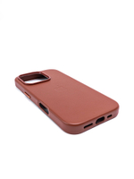Кожаный чехол Leather Case iPhone 16 Pro Темно Коричневый
