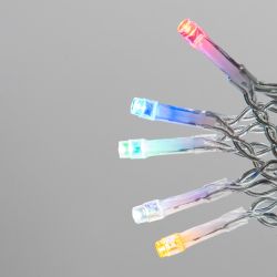 ULD-B12006-195-TTK MULTI-2 IP44 Бахрома светодиодная с эффектом мерцания. 12м. Соединяемая. 195 светодиодов. Красный. желтый. синий. зеленый. белый свет. Провод прозрачный. ТМ Uniel