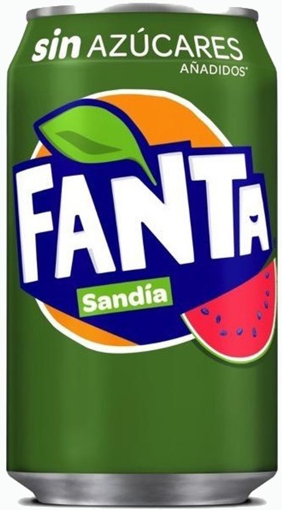 Fanta SANDIA (Арбуз) без сахара 0.33 банка - 12 шт
