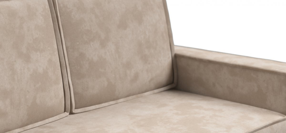 Диван Норд двухместный Велюр Алькантара пепел