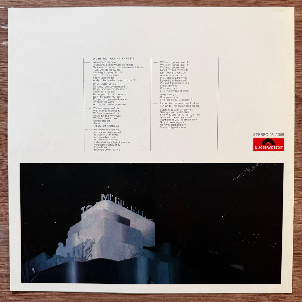 The Who ‎– Tommy 2LP (Германия 1981г.) Т