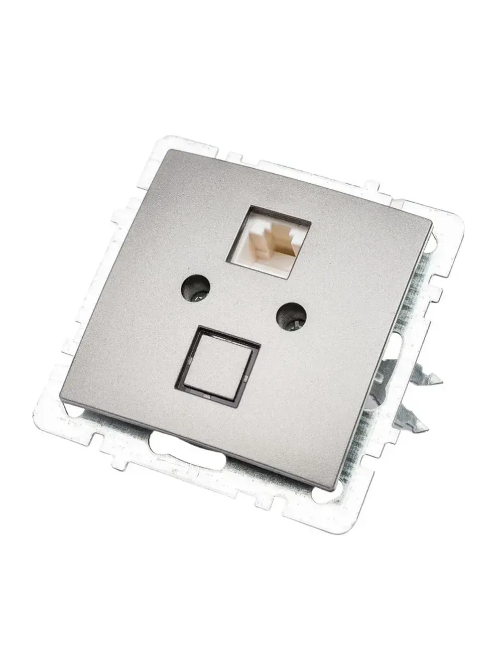 Розетка NILSON RJ45 САТ5 антрацит Touran/Alegra metallic