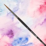 Кисть художественная проф. BRAUBERG ART CLASSIC, колонок, круглая, № 3, короткая ручка, 200932