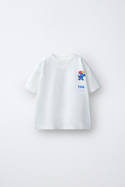 ZARA ФУТБОЛКА С ПРИНТОМ FIFA CLASSICS - FIFA WORLD CUP ™ 1998, БЕЛЫЙ