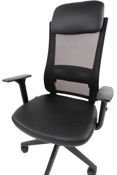 Офисное кресло Chairman 500LT Россия экокожа черный/TW-01 черный