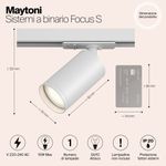 Трековый светильник Technical TR020-1-GU10-W