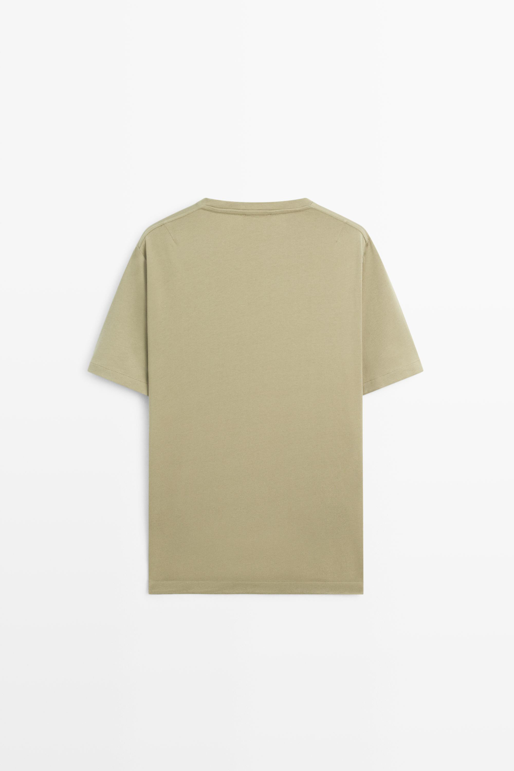 Massimo Dutti из 100% хлопка с декоративными деталями на плечах, светло-зеленый