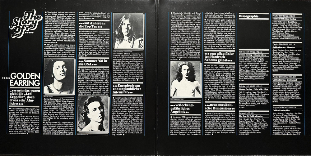 Golden Earring - The Story Of 2LP (Германия 1978г.)