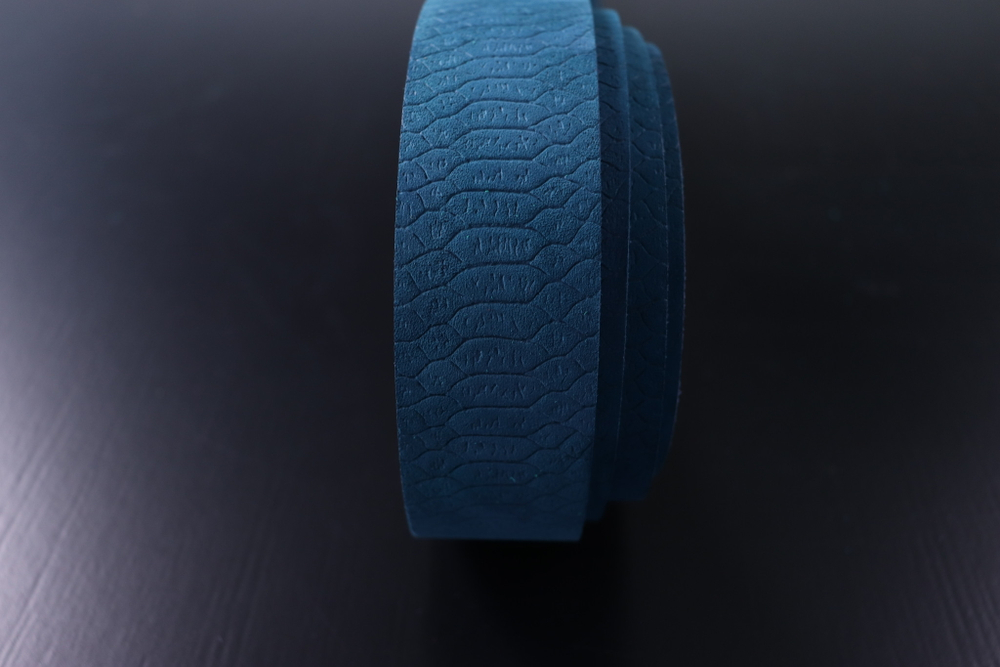 Ременная заготовка Шелк Голубая + Плита Королевская кобра