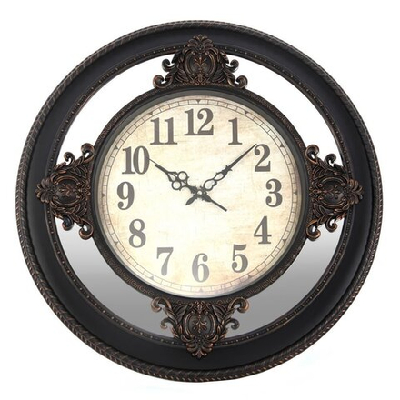 GAEM Часы настенные декоративные (с зеркальным элементом), L62,5 W6 H62,5 см, (1xАА не прилаг.)