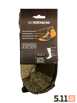 Термоноски 5.11 Tactical RECON Ankle Sock (Олива-серый)