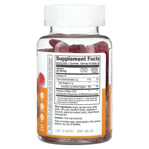 Lifeable, Детский пробиотик, 5 млрд, натуральные ягоды, 5 млрд, 60 жевательных таблеток