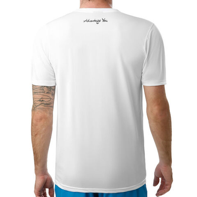 Мужское теннисное поло Tennis-Point Basic Function T-Shirt Men - White, Black