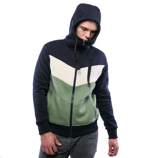 Толстовка BIO CONNECTION БО-М6-96 т-синий/сер.меланж/т-синий