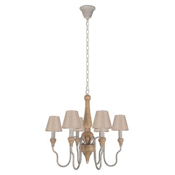 Подвесная люстра 6*Е14 10420 коричневый/белый Countryside LOFT IT