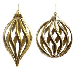 GAEM Украшение новогоднее "Капля/Шар", L14 W1,5 H17 см, 2в.