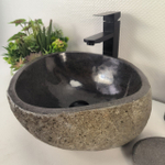 Раковина из речного камня RS-65178 41*37*15 0856