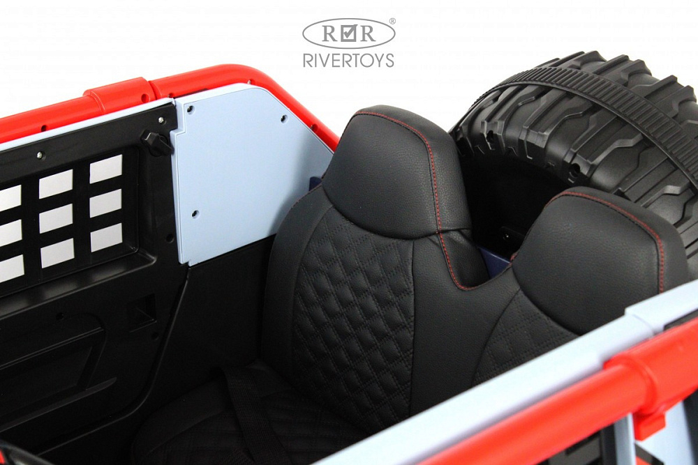 Детский электромобиль RiverToys K007AM синий