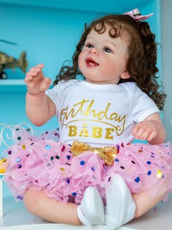 Кукла Реборн мягконабивная 60см в пакете (FA-006FV)