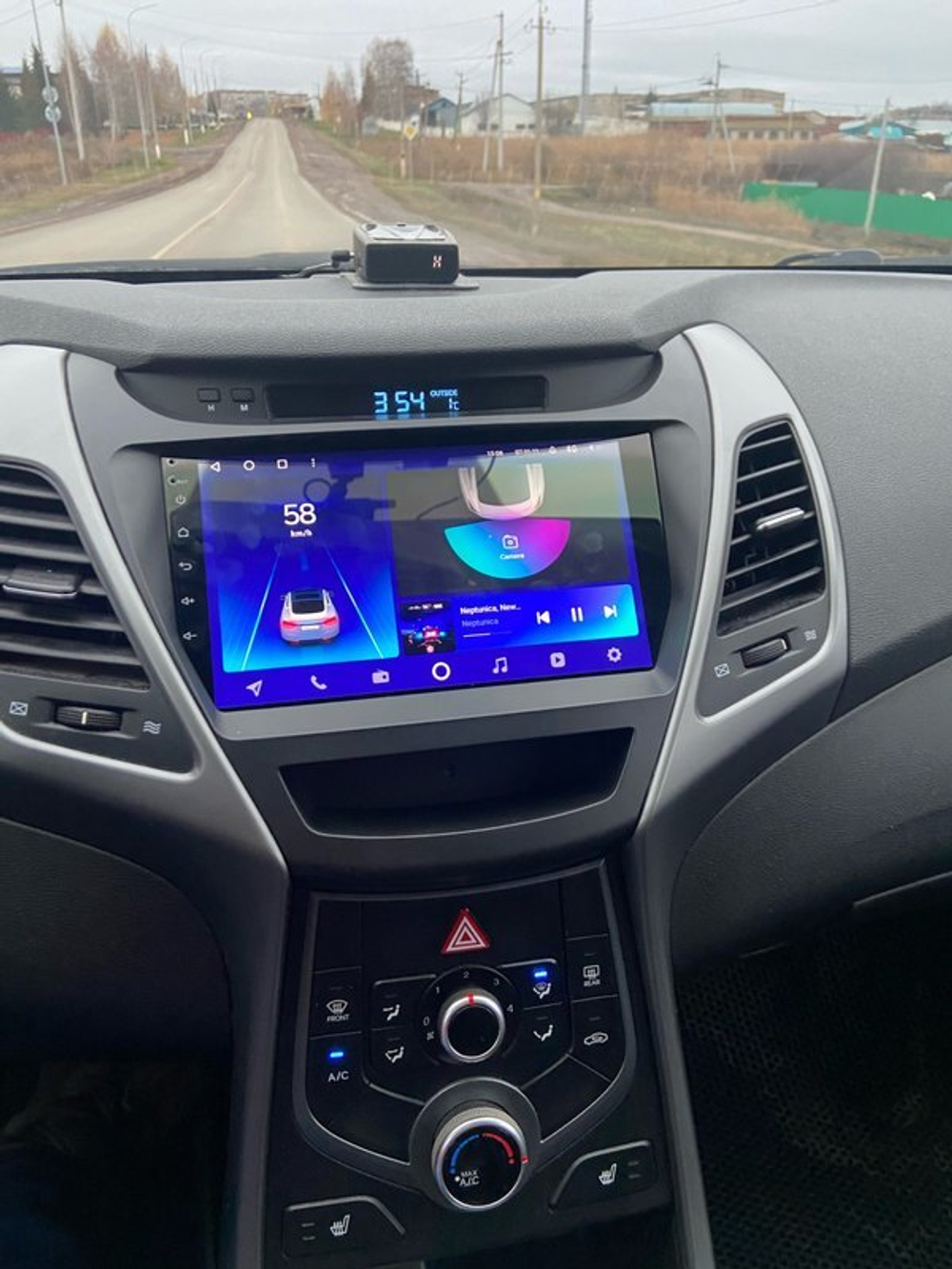 Магнитола для Hyundai Elantra 5 MD 2013-2015 (рестайлинг) - Parafar PF366UHD на Android 13, QLED, ТОП процессор, 8Гб+128Гб, CarPlay, 4G SIM-слот
