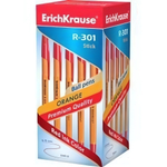 Ручка шариковая 0,7 мм, красная "Orange Stick R-301" (ErichKrause)