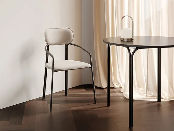 Стул Ror, Round, бежевый велюр