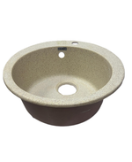 ЧЕРАЯ J03 (КРУГЛАЯ, ПЕСОЧНЫЙ 034, 50-59) С СИФОН  ОДИНАР