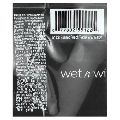wet n wild, шелковая помада, шелковистый финиш, 512B персиковый, 3,6 г (0,13 унции)