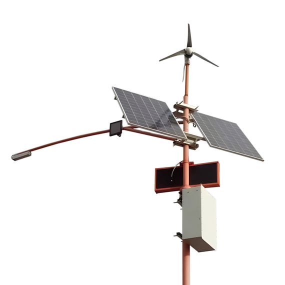 Автономная ветро-солнечная система освещения 40Вт (с опорой)