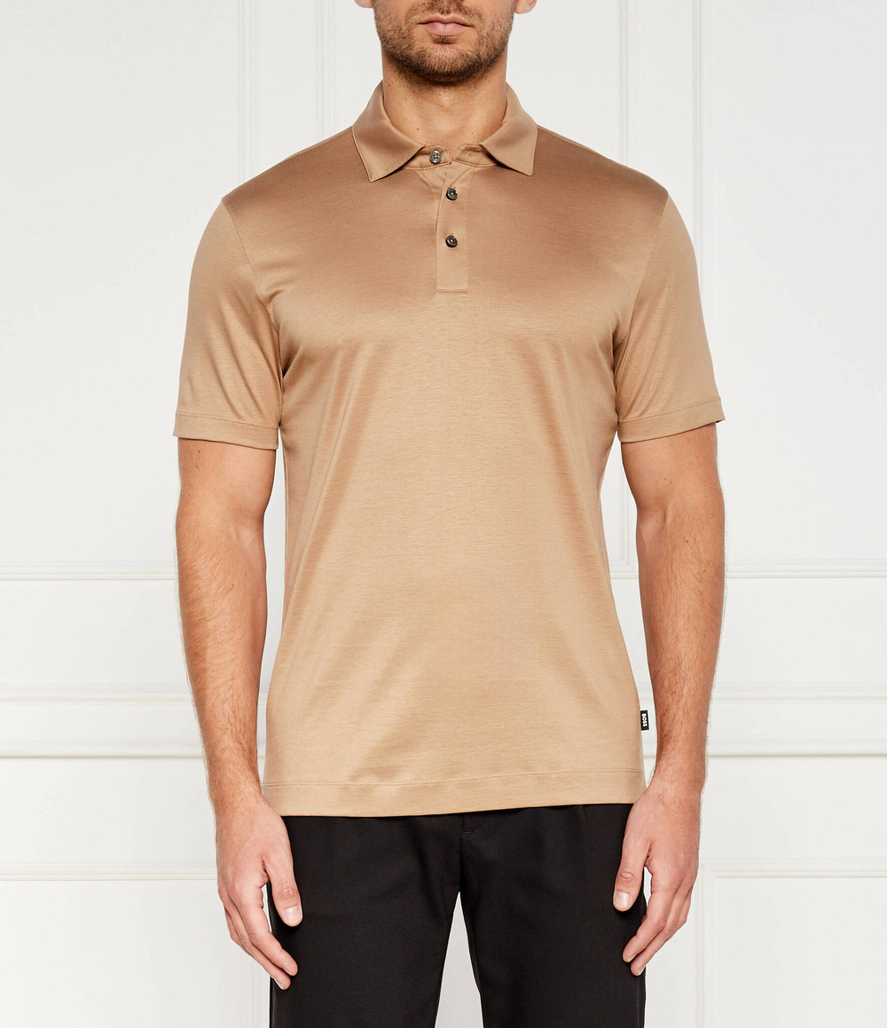 Поло Press 50 BOSS BLACK - бежевый(50513657)