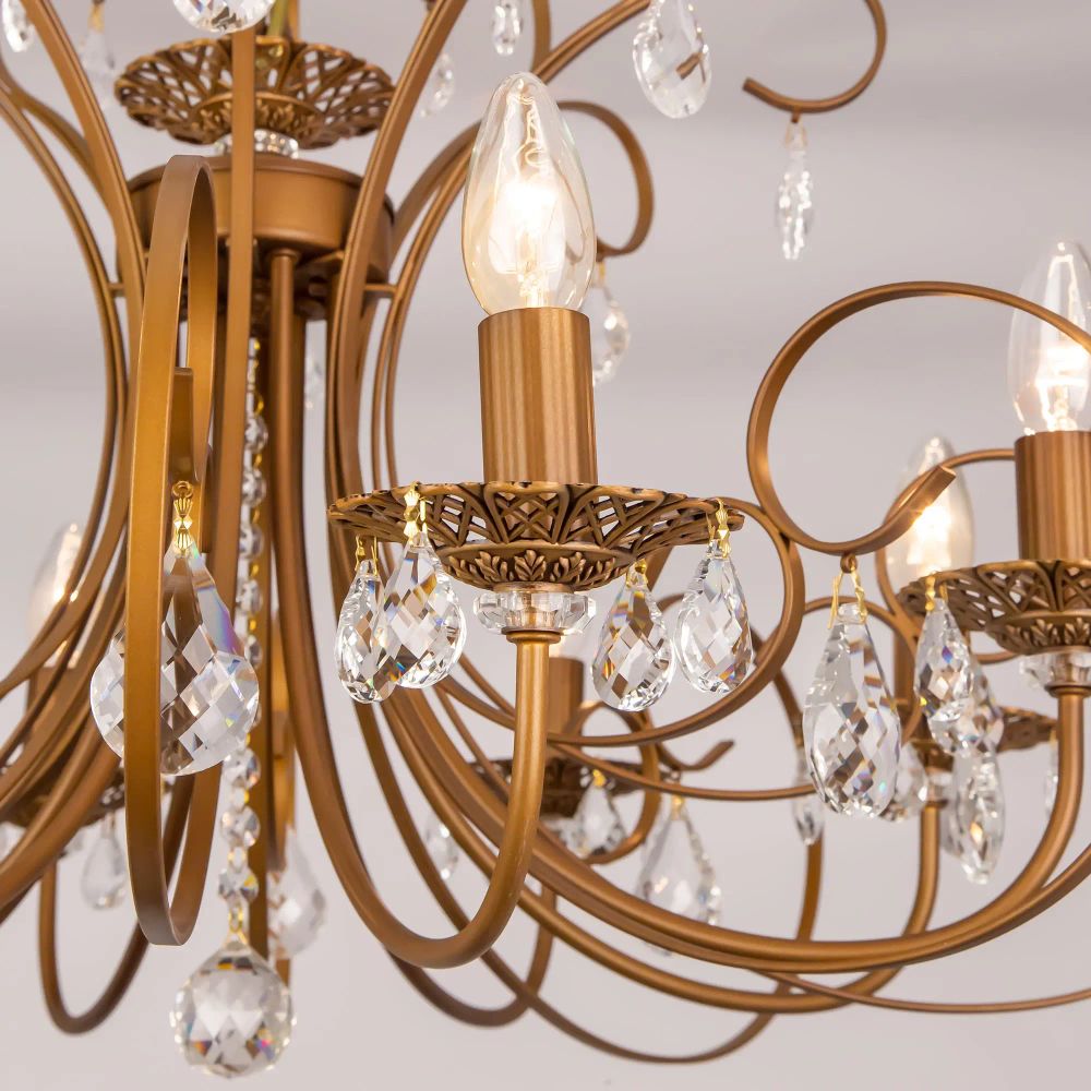 Citilux Марлен CL411181 Люстра подвесная Кофейная