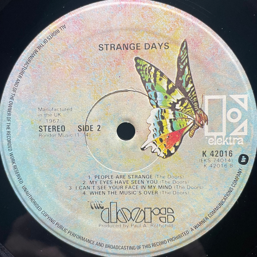 The Doors ‎– Strange Days (Англия)