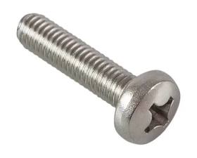 Полукруглый винт Стройбат DIN 7985 М5x60 белый цинк 5 шт 243841