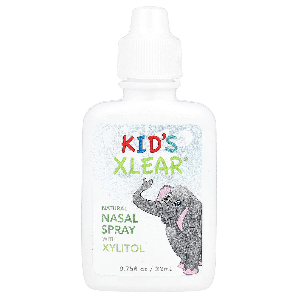 Xlear, Kid's Xlear®, натуральный солевой назальный спрей, 22 мл (0,75 жидк. унции)