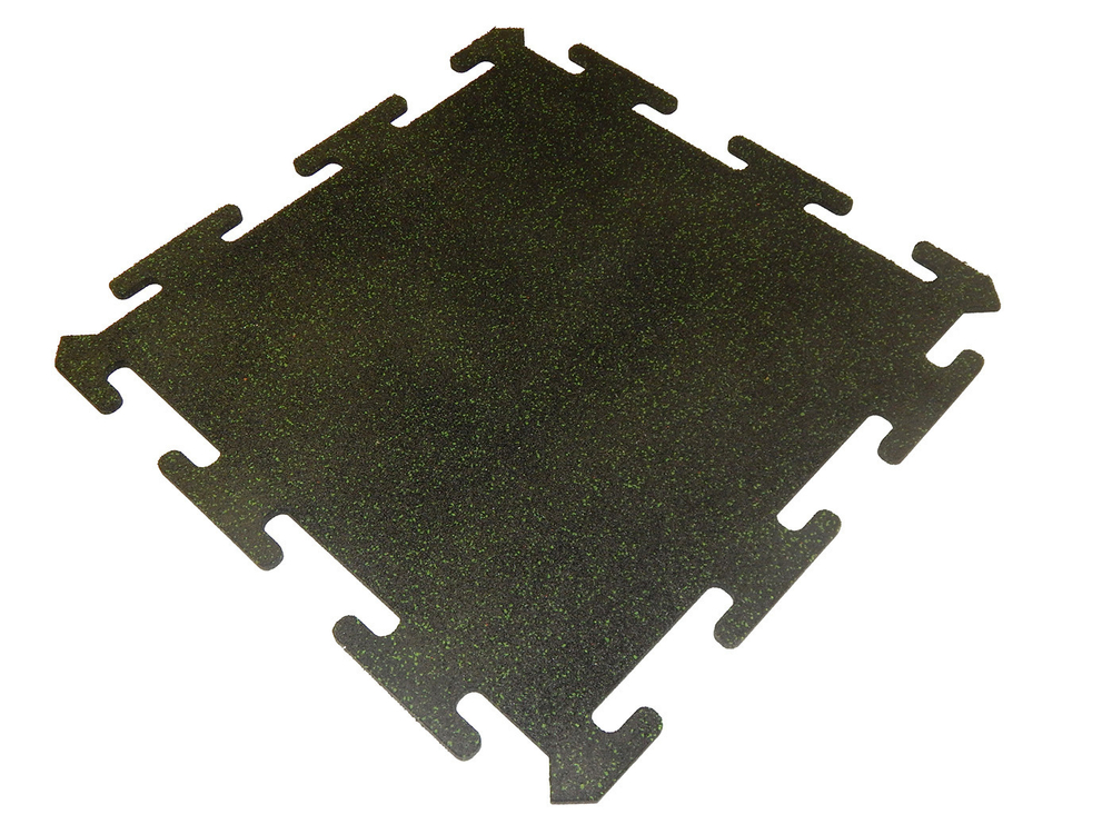 Покрытие Rubblex Puzzle Mix 30%  100х100х2,5 см 65-70ШОР Зеленое