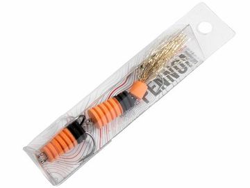 Приманка джиг. LJ PENNON SLOTWORM оранж./черн. в блистере