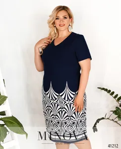 Платье 449Б-синий Minova