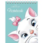 Блокнот МАЛЫЙ ФОРМАТ (110х145 мм), А6, 40 л., гребень, картон, клетка, HATBER, "Кошечка Мари", 40Б6В1гр