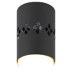 Светильник накладной ЭРА OL10 LD GX53 BK под лампу GX53 со светодиодной подсветкой 1Вт черный | Накладные светильники